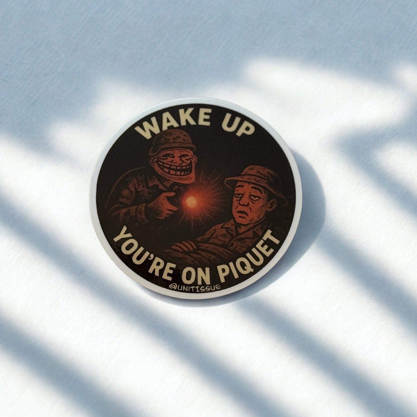 Wake up you're on piquet